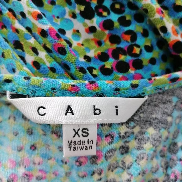 Cabi Womens Multicolor Sleeveless Dot Print Flowy Scoop Neck Tank Boho Dress XS - Picture 5 of 7